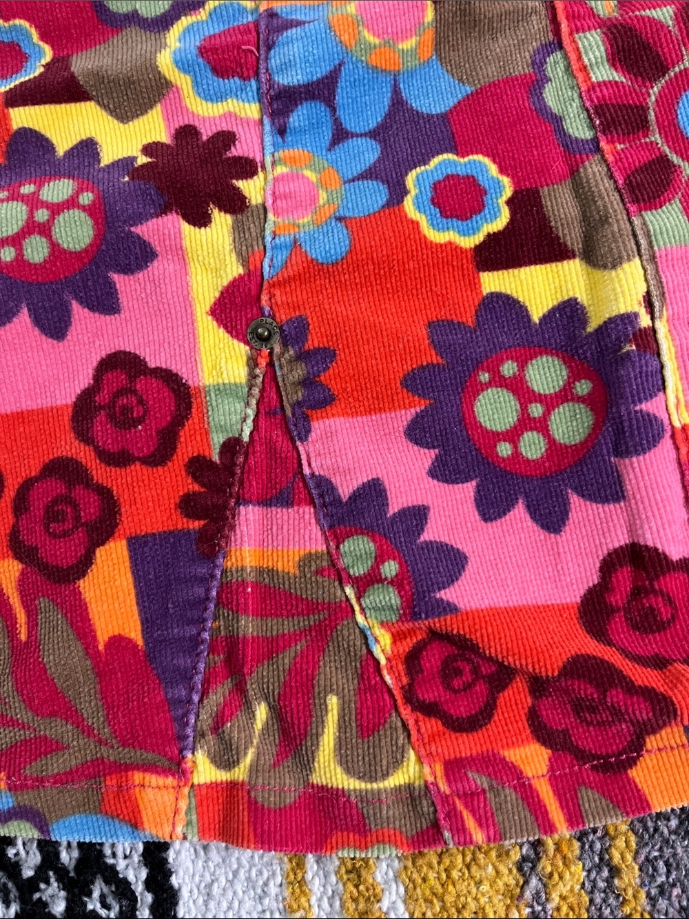 The Children's Place Multicolor Floral Corduroy Patchwork Skirt - Picture 5 of 10